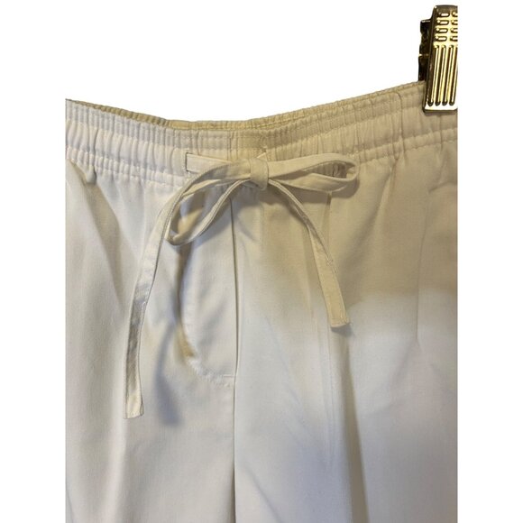 Studio Works Petite White Elastic Waist Cargo Pants Sz 4P - Picture 3 of 7